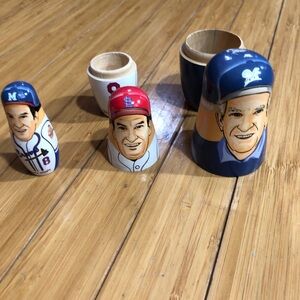 Bob Uecker Nesting Doll Milwaukee Brewers Cardinals and Braves